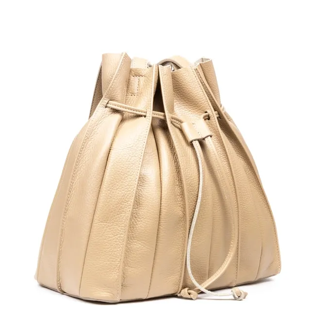 Italian Leather Bucket Shoulder Bag