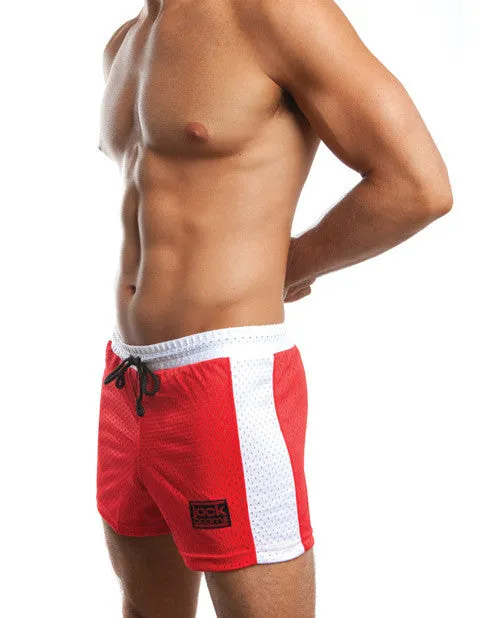 Jack Adams Air Mesh Gym Short Red-white Sm