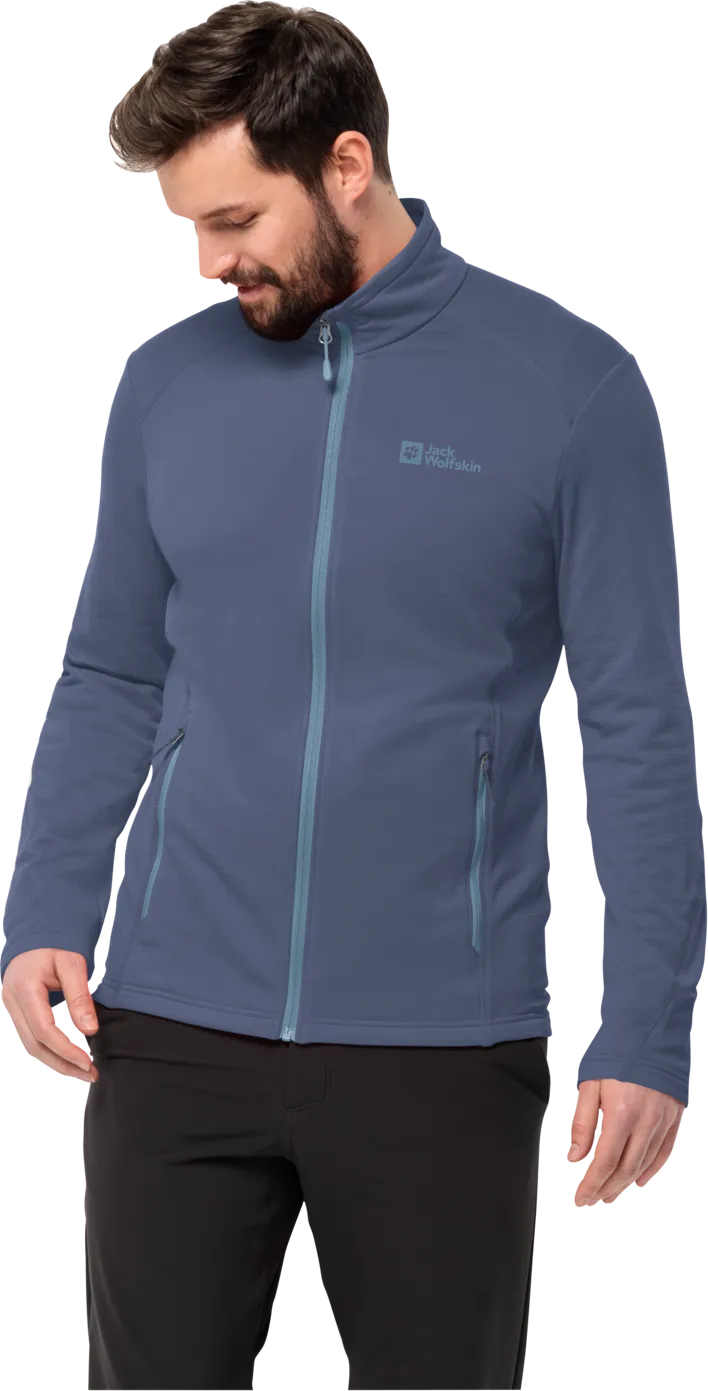 Jack Wolfskin Men&#x27;s Kolbenberg Full Zip Evening Sky | Buy Jack Wolfskin Men&#x27;s Kolbenberg Full Zip Evening Sky here | Outnorth