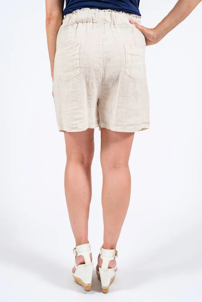 Josi Linen Pull On Short (PS113) - FINAL SALE