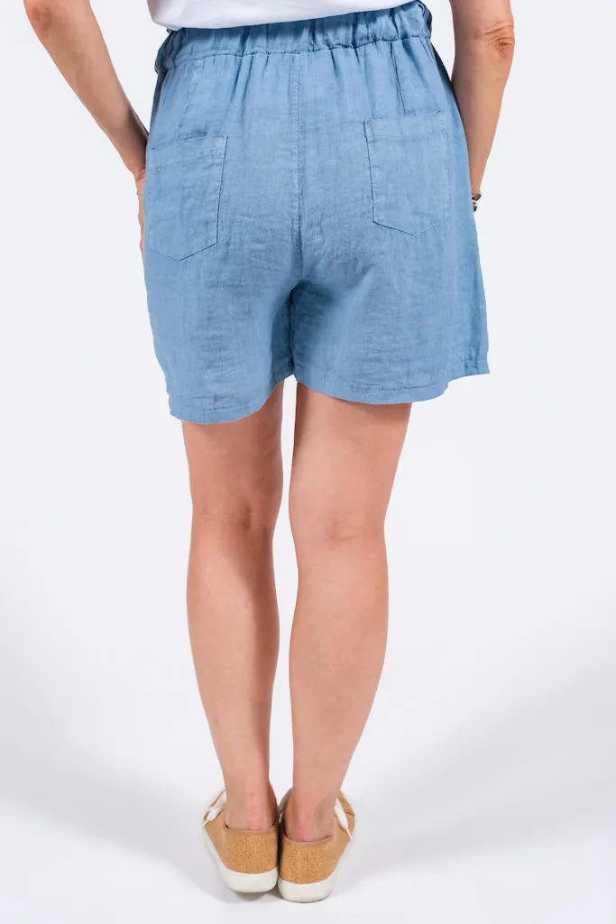 Josi Linen Pull On Short (PS113) - FINAL SALE