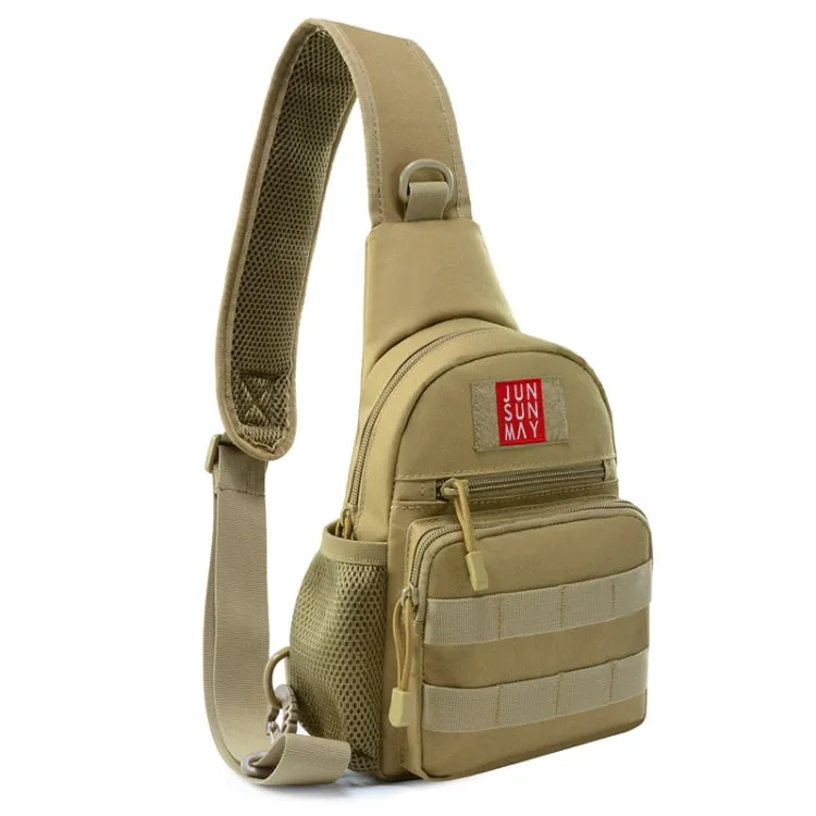 JUNSUNMAY J011 3.6L Waterproof Outdoor Sports Chest Pack Crossbody Bag(Khaki)