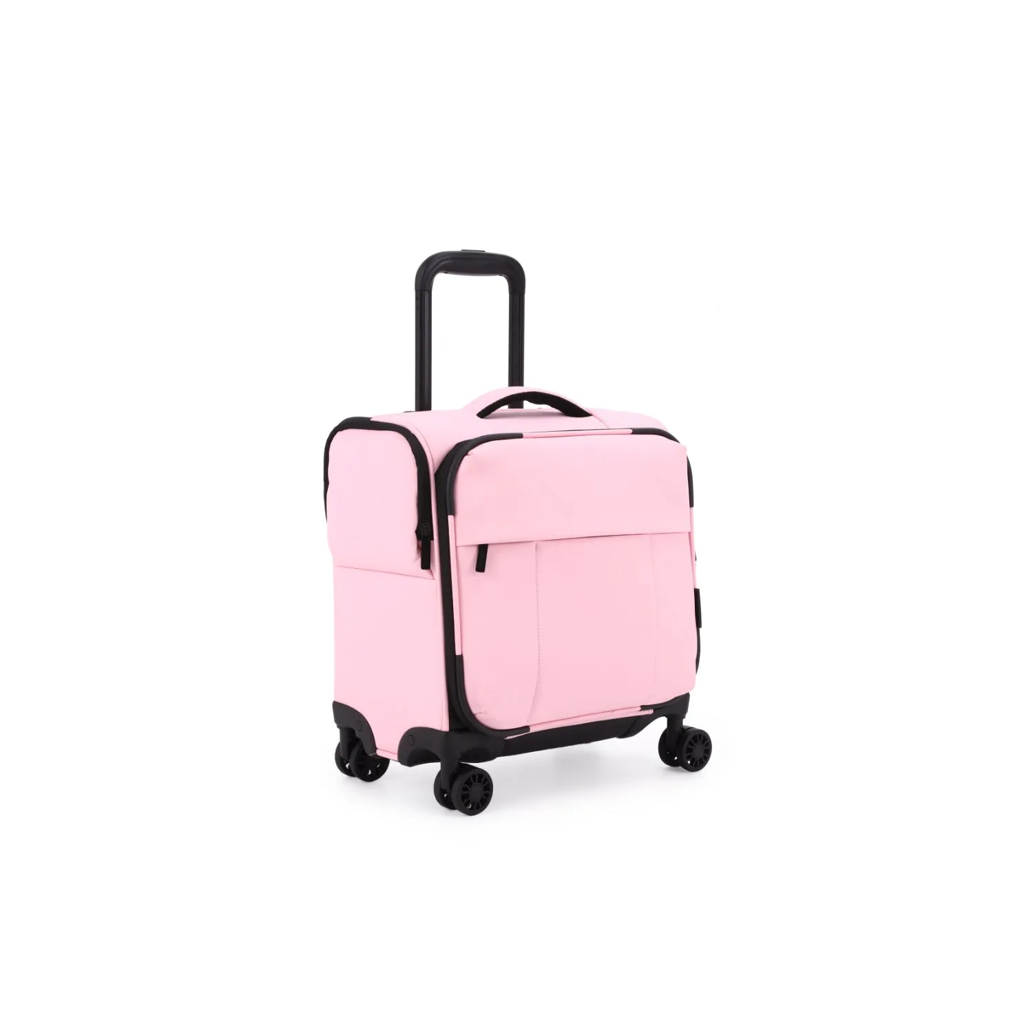 Kate Hill - KL-76-S Willow Black Mini 4 Wheel Carry-On - Pink