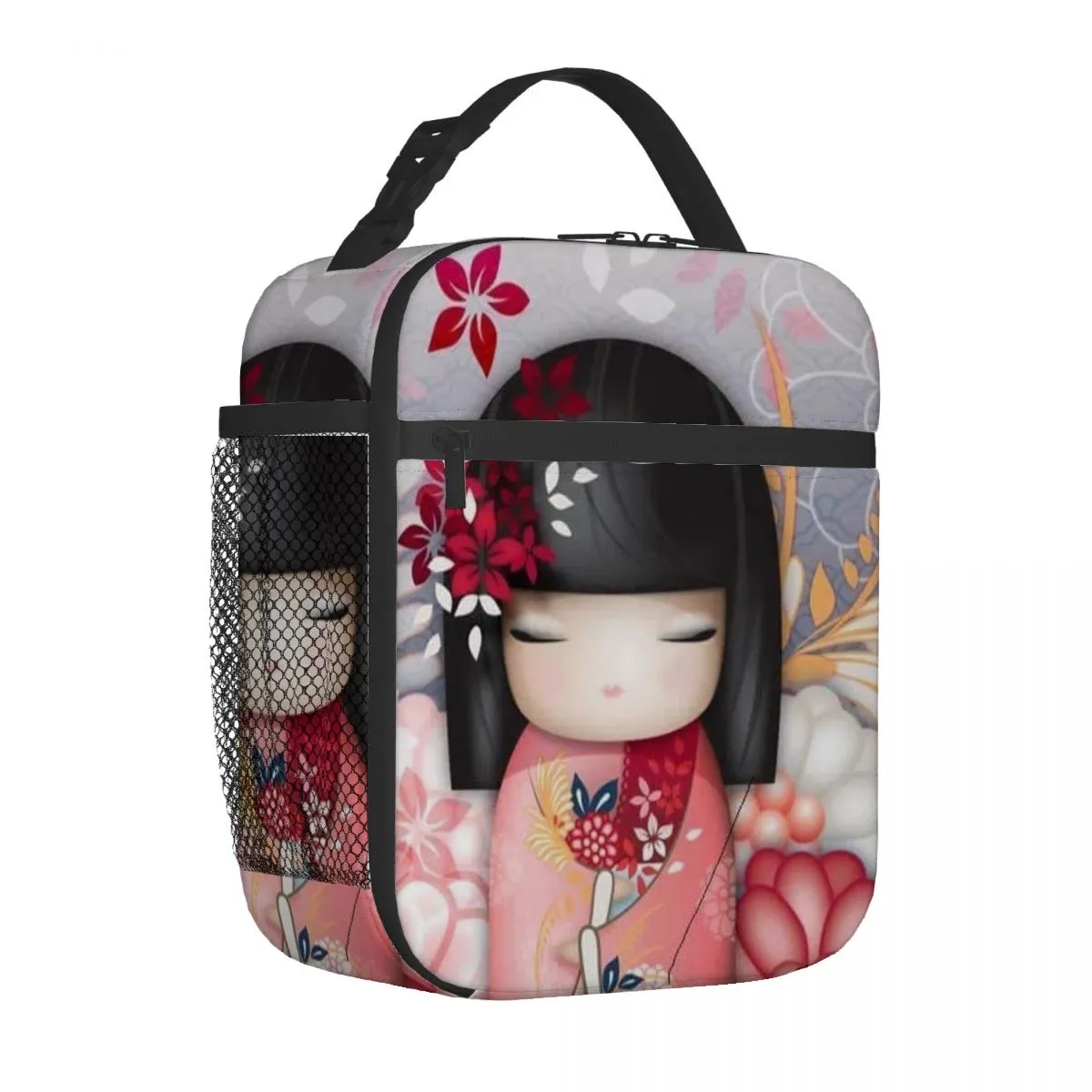 Kokeshi Doll Insulated Lunch Bags