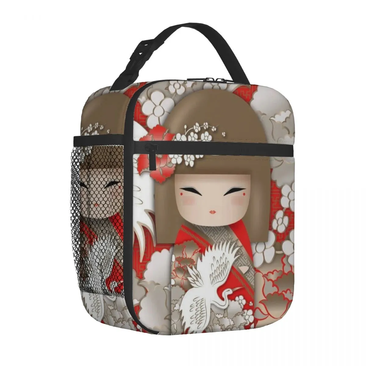 Kokeshi Doll Insulated Lunch Bags