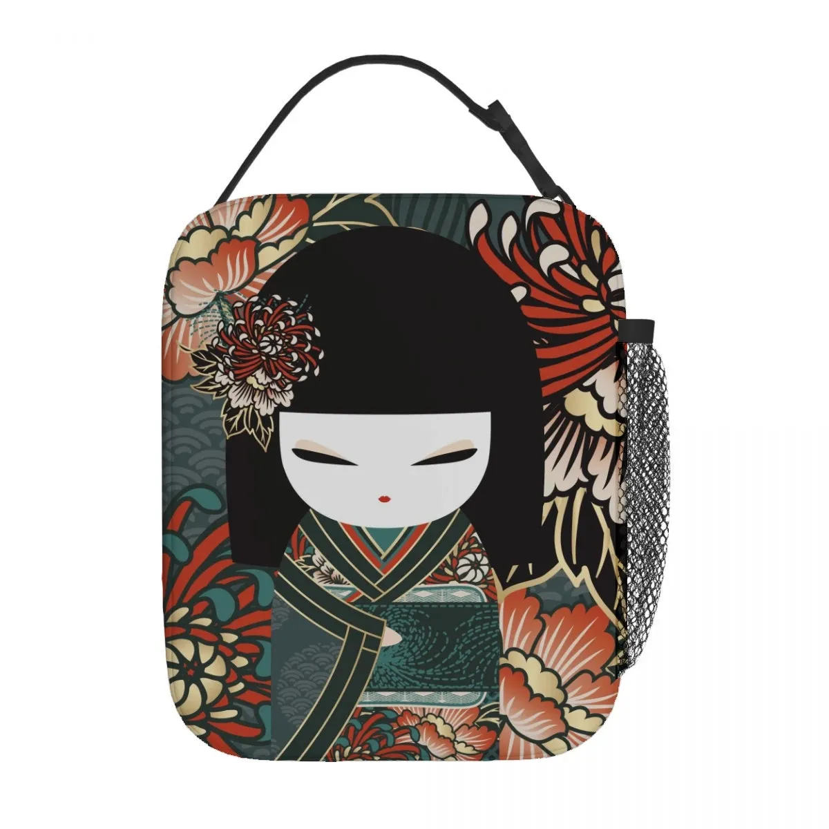 Kokeshi Doll Insulated Lunch Bags