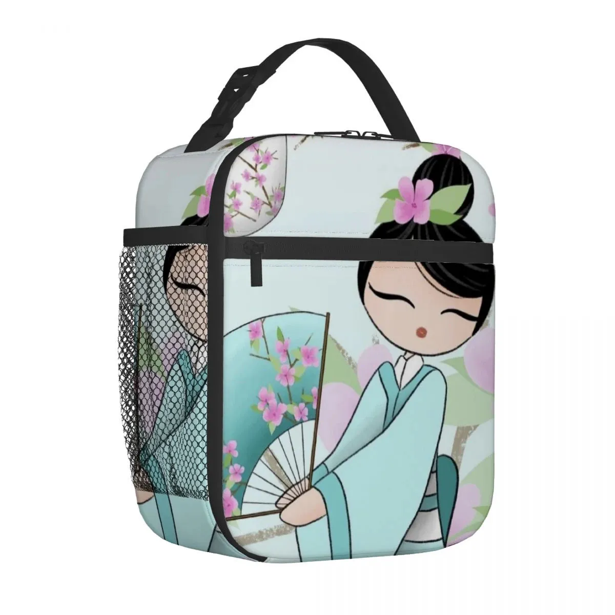 Kokeshi Doll Insulated Lunch Bags