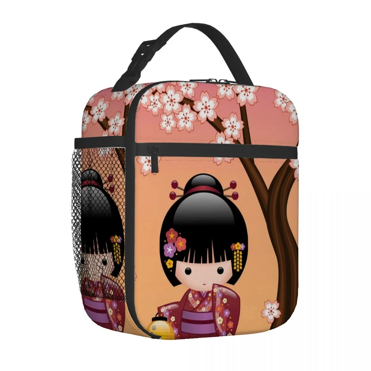 Kokeshi Doll Insulated Lunch Bags