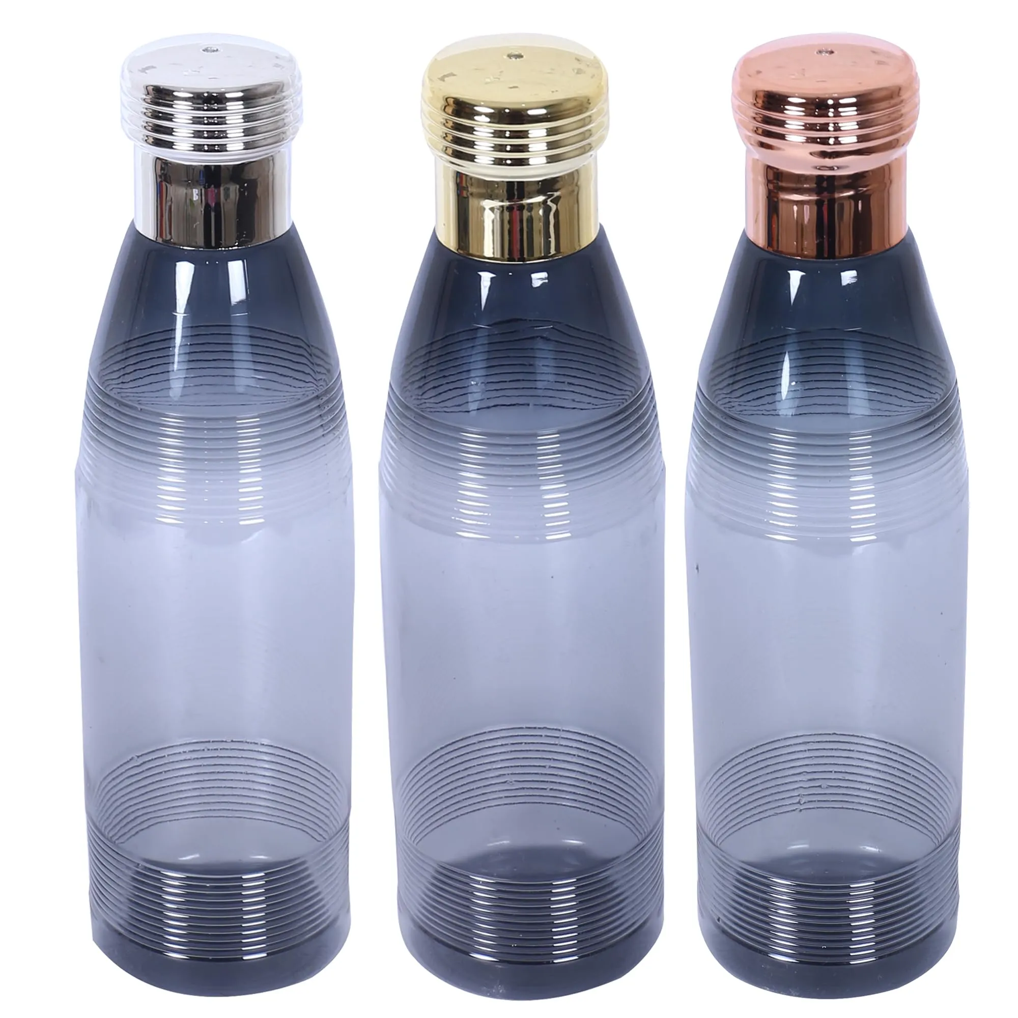 Kuber Industries Water Bottle | Plastic Water Bottles | Refrigerator Water Bottles | Fridge Water Bottles | Drinking Water Bottle | 1 LTR Water Bottle | Set of 9 | Multi