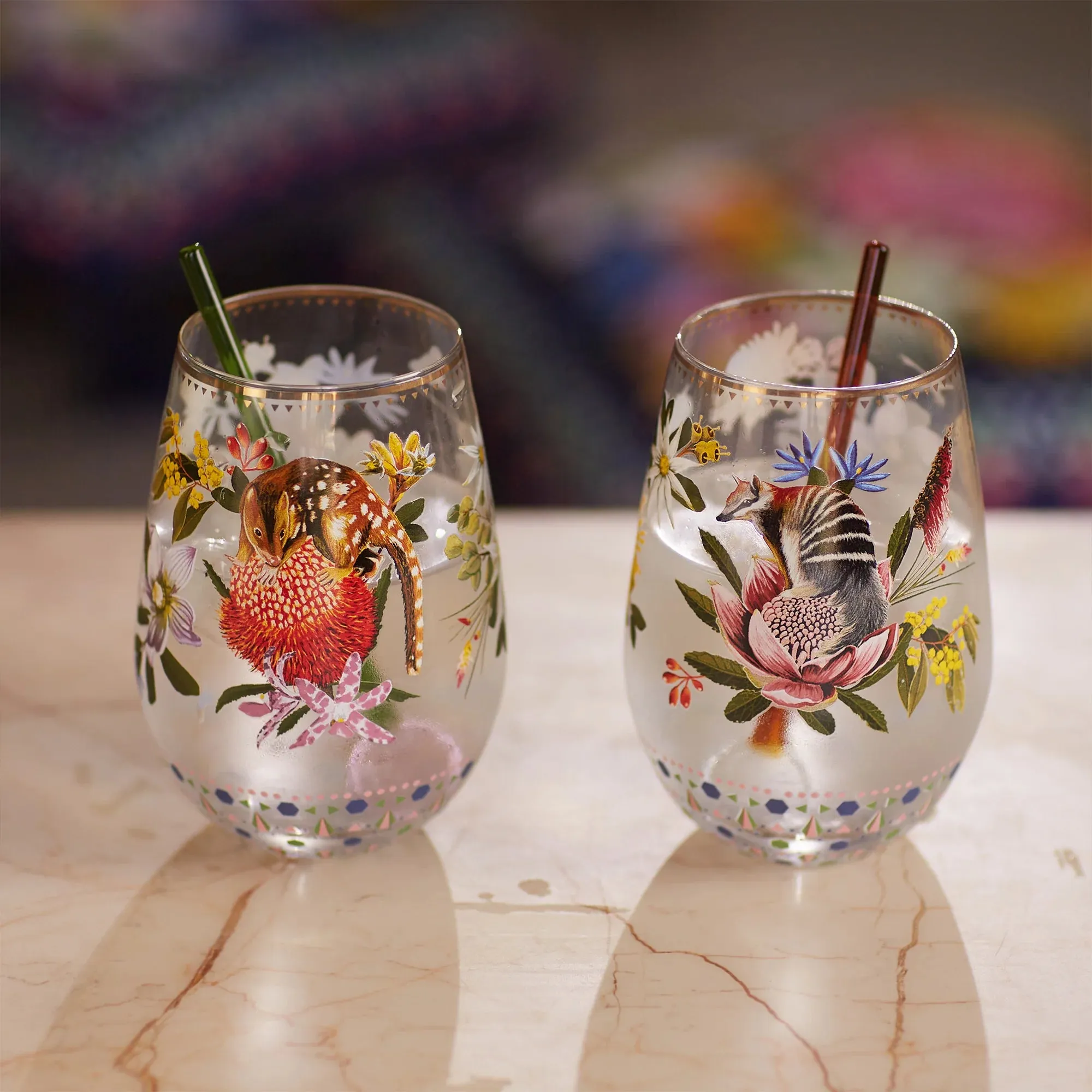 LA LA LAND - Glass Tumblers (3 Illustrations)