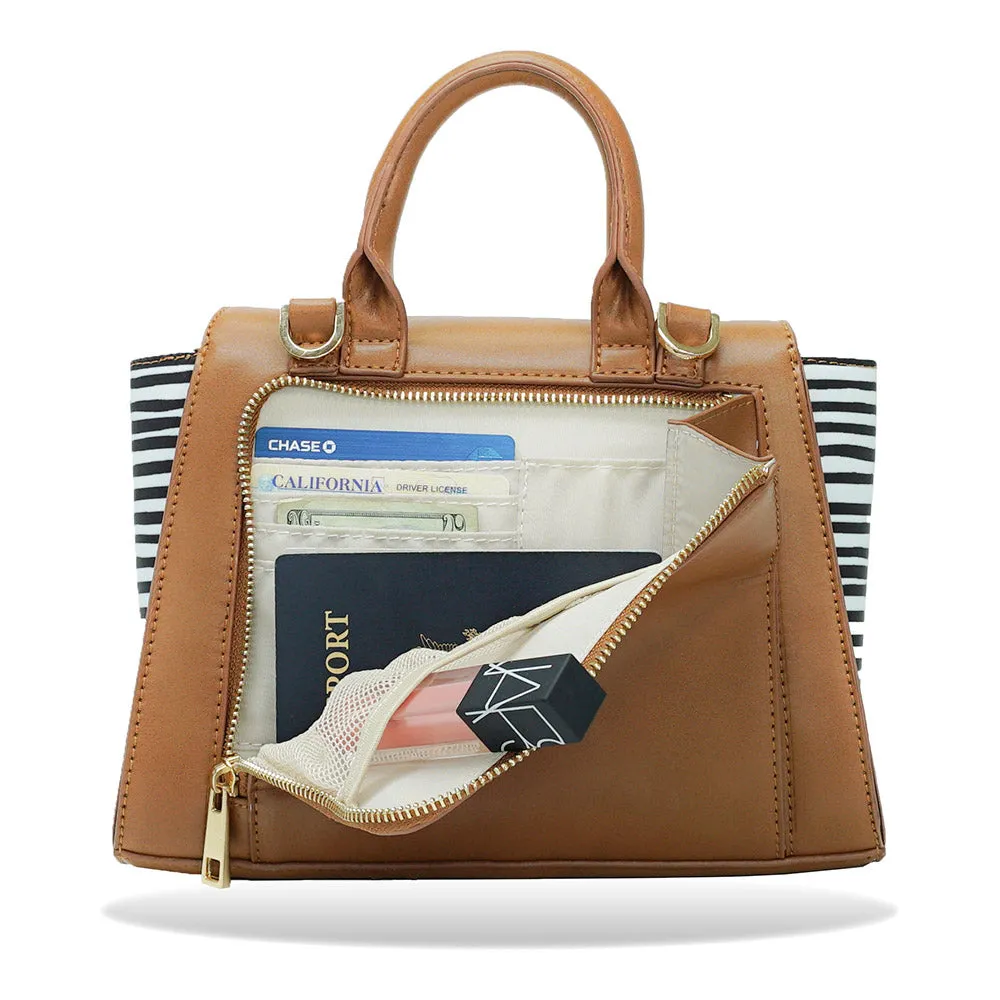 La Vie Crossbody Brown/Stripe