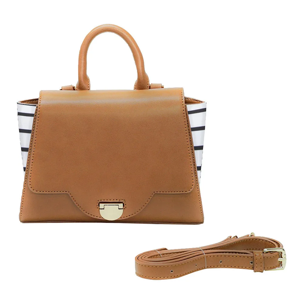 La Vie Crossbody Brown/Stripe