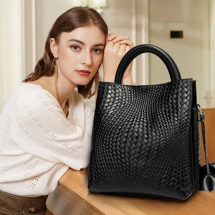 Lacey Genuine Leather Tote Bag