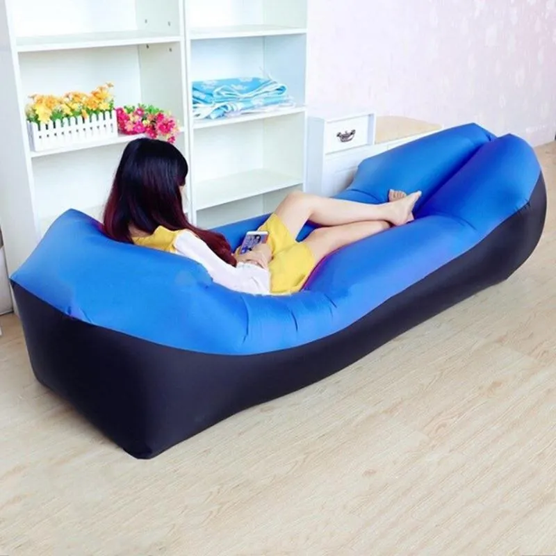 Lazy Lay Bag High Quality Fast Inflatable Lazy Sofa Lounger Air Sofa Unicorn Bean Bag Chair Outdoor Beach Lounger