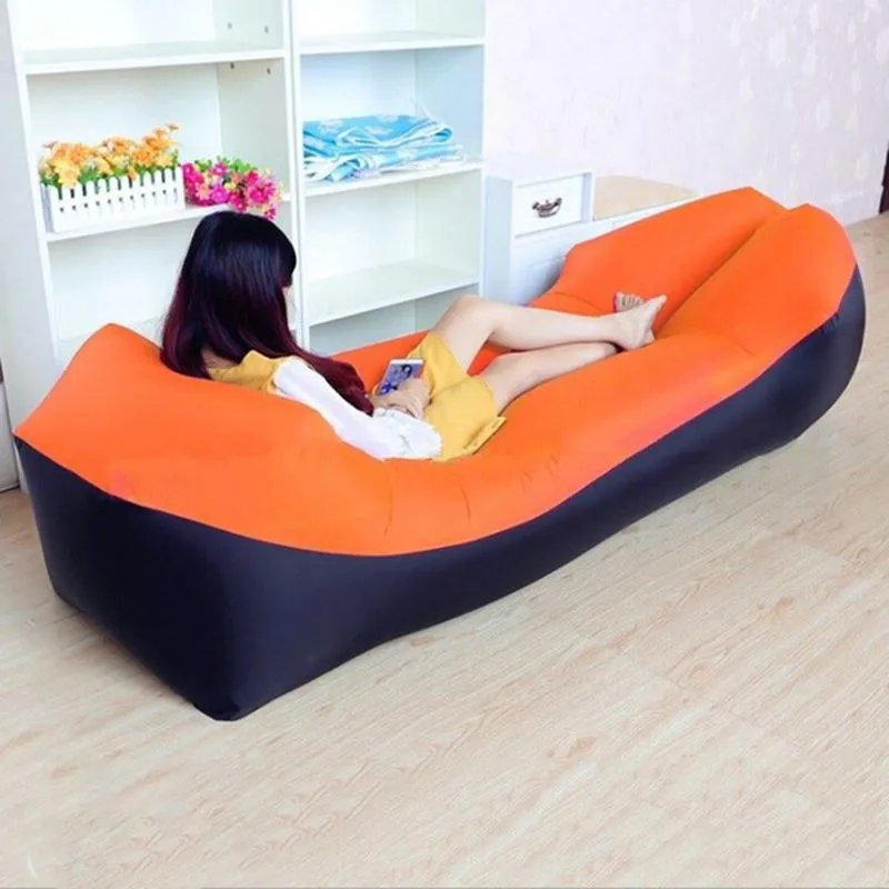 Lazy Lay Bag High Quality Fast Inflatable Lazy Sofa Lounger Air Sofa Unicorn Bean Bag Chair Outdoor Beach Lounger