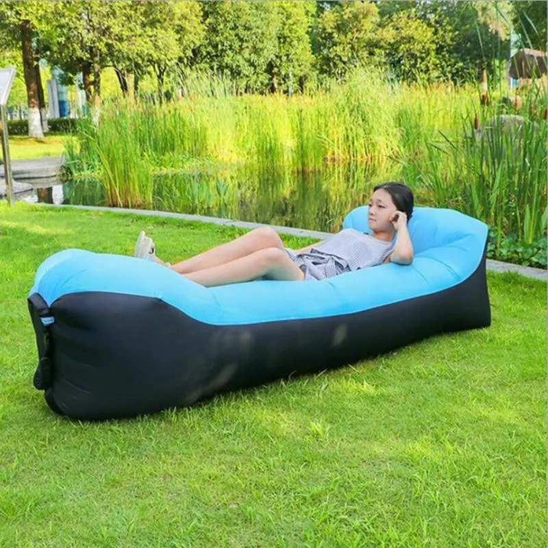 Lazy Lay Bag High Quality Fast Inflatable Lazy Sofa Lounger Air Sofa Unicorn Bean Bag Chair Outdoor Beach Lounger