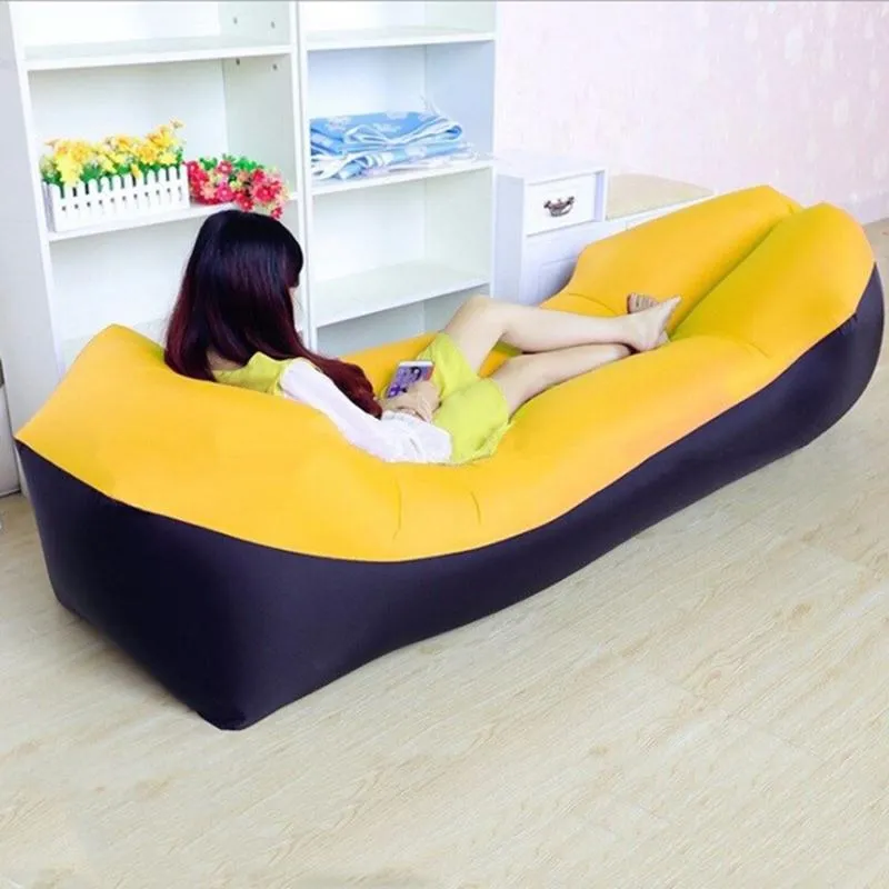 Lazy Lay Bag High Quality Fast Inflatable Lazy Sofa Lounger Air Sofa Unicorn Bean Bag Chair Outdoor Beach Lounger