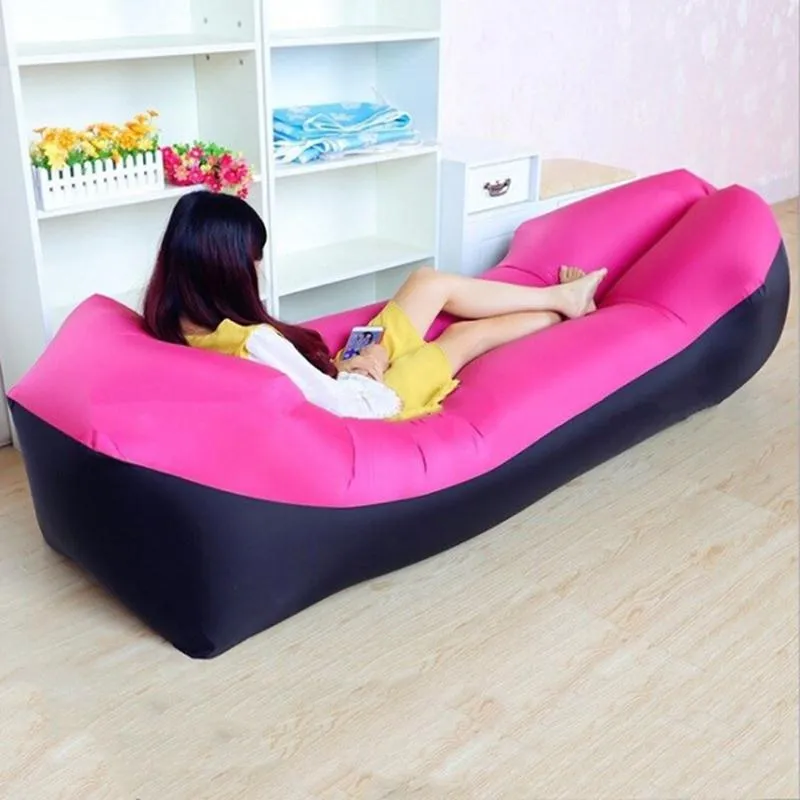 Lazy Lay Bag High Quality Fast Inflatable Lazy Sofa Lounger Air Sofa Unicorn Bean Bag Chair Outdoor Beach Lounger