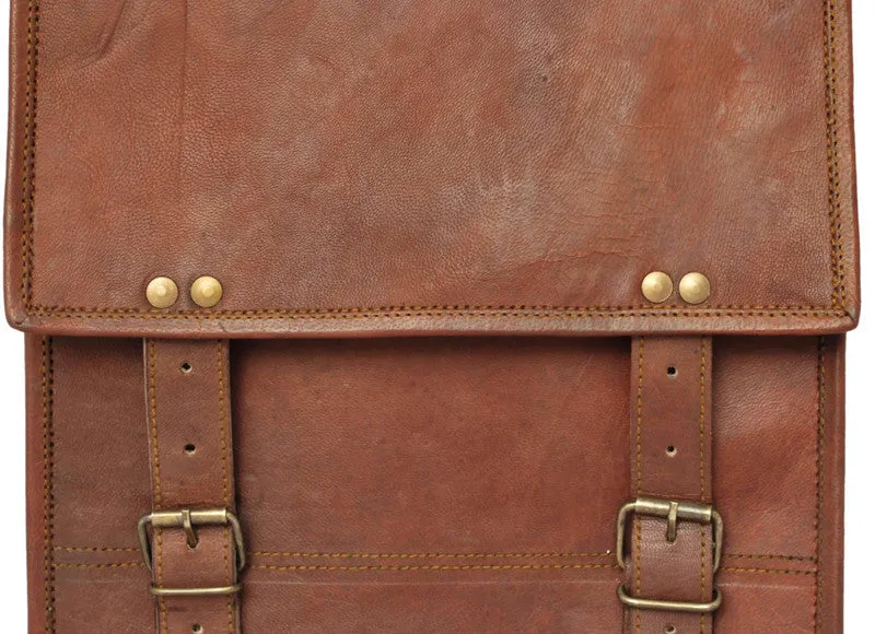 Leather Ipad/Tablet Satchel 11"