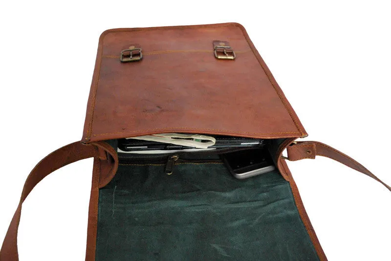 Leather Ipad/Tablet Satchel 11"