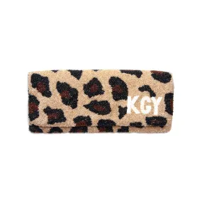 Lovely Leopard Clutch | Custom Monogram Personalization