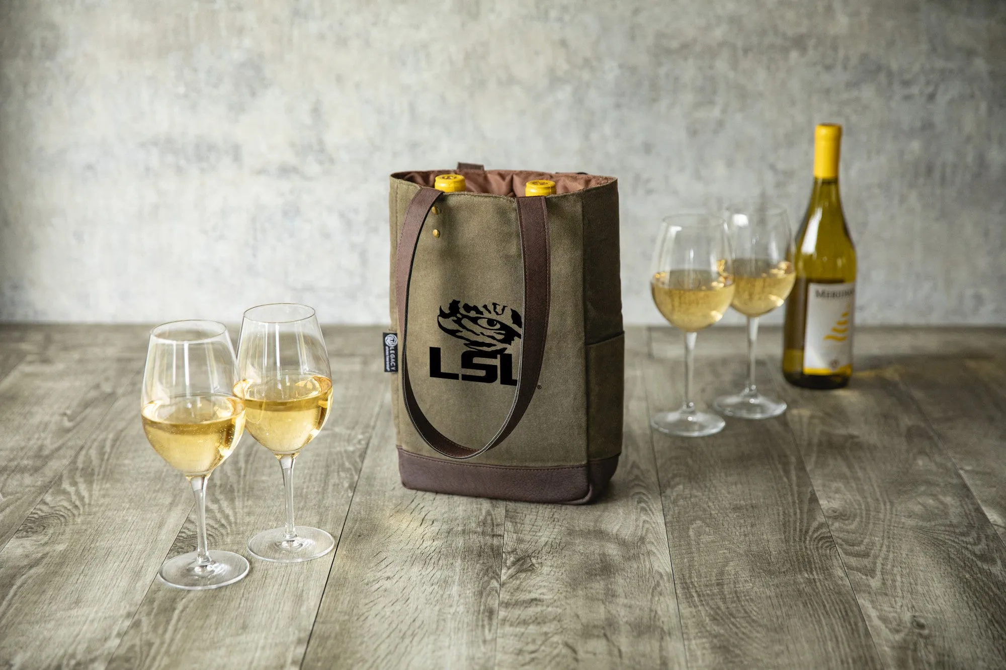 LSU Tigers - 2 Bottle Insulated Wine Cooler Bag