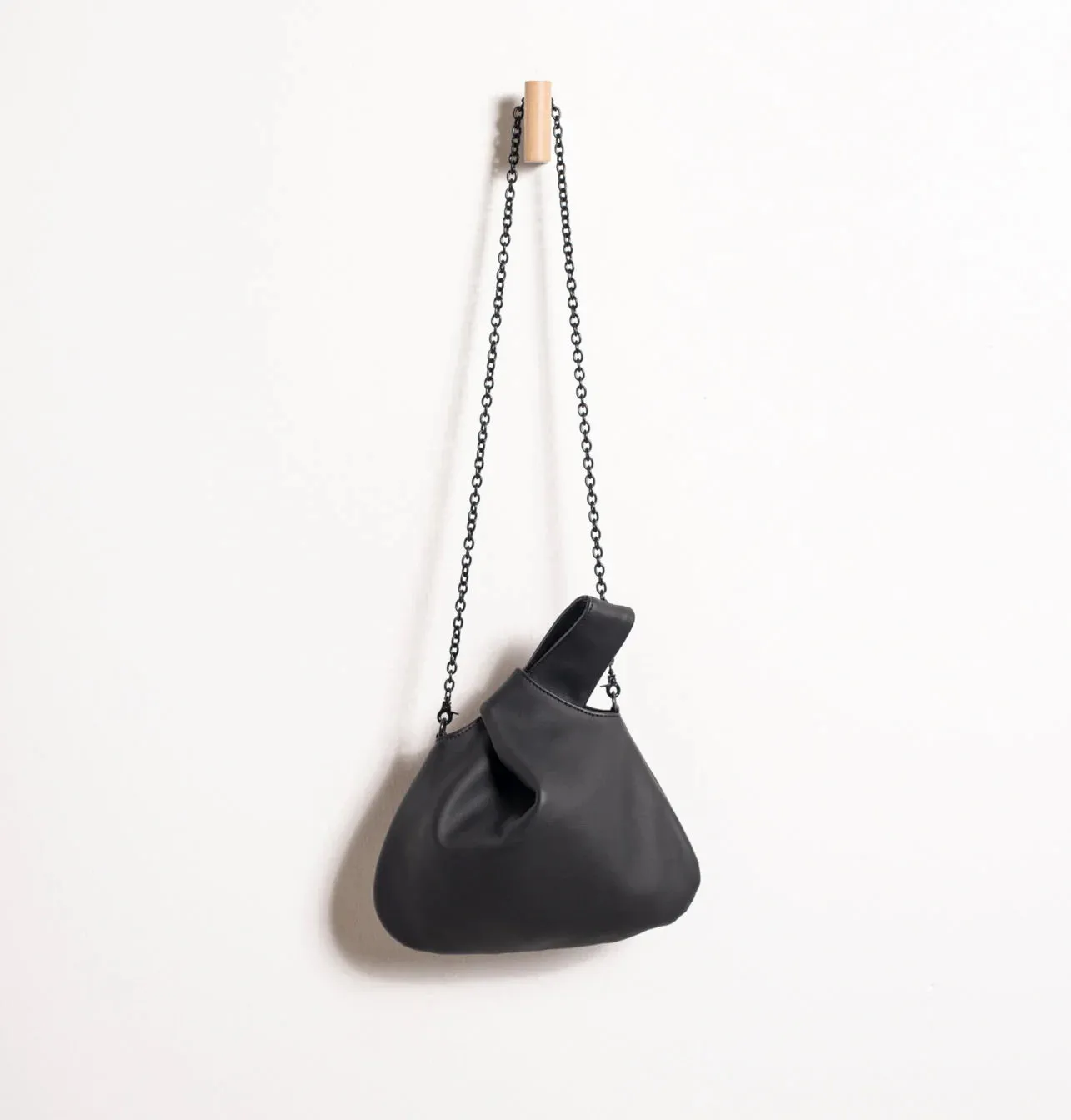 Luna Crossbody Bag - Black Leather