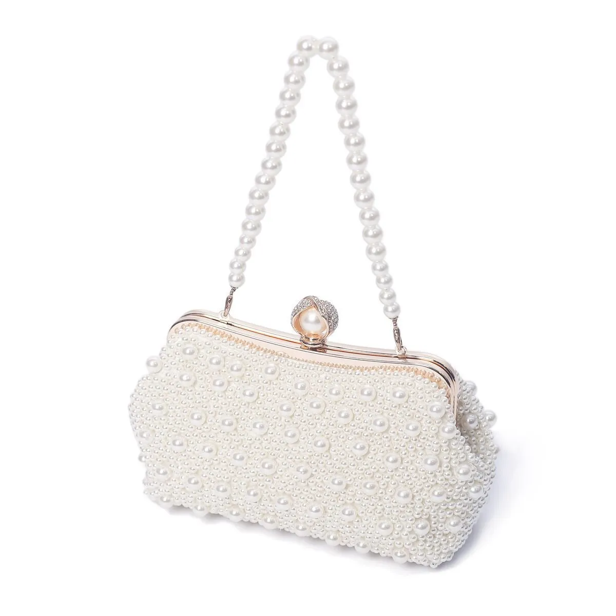 Luxy Moon Exquisite Handle Pearl Wedding Party Clutch