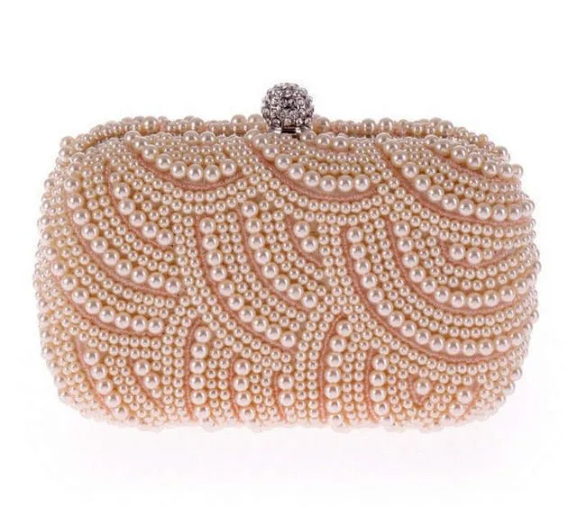 Luxy Moon Pearl Clutch Bags for Party Wedding