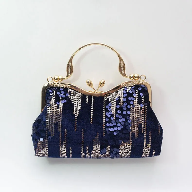 Luxy Moon Women Sequin Evening Clutch Purse