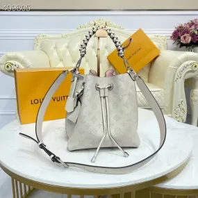 LV Muria Bucket Bag Snow White For Women,  Shoulder And Crossbody Bags 9.8in/25cm LV M58483