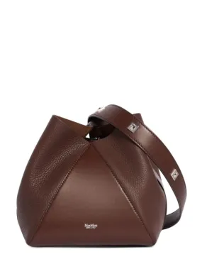 Max Mara   Small MM leather bucket bag 