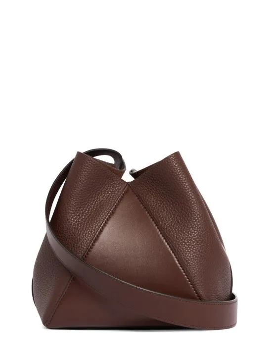 Max Mara   Small MM leather bucket bag 