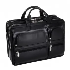 McKlein USA Hubbard Leather Double Compartments Laptop Case