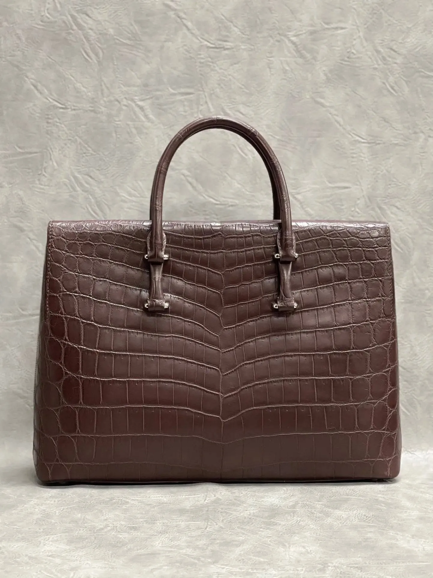 Men's Genuine Nile Crocodile Leather Briefcase