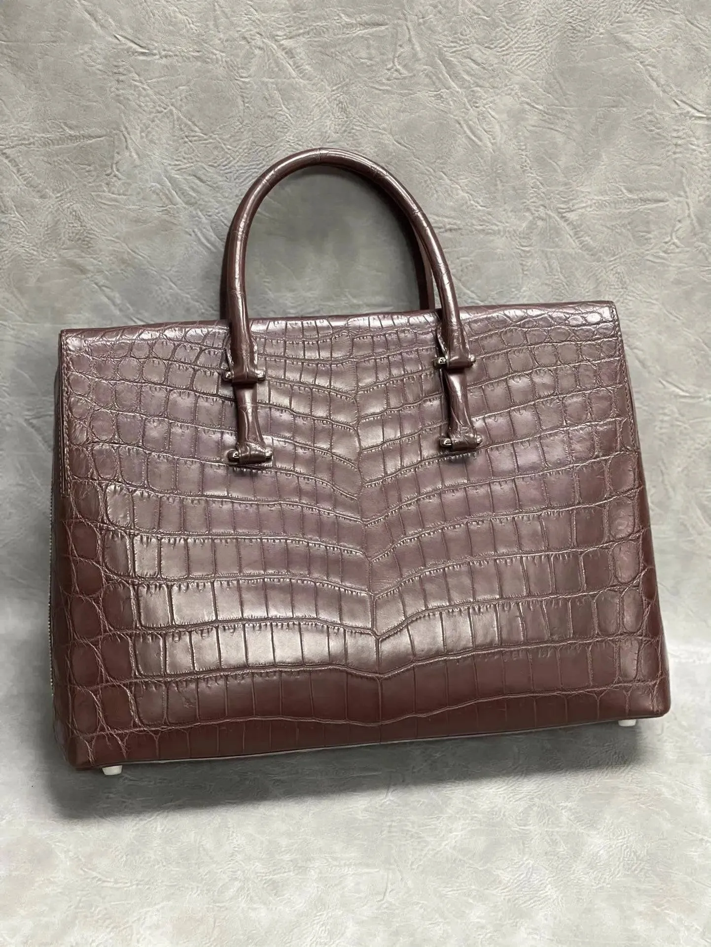 Men's Genuine Nile Crocodile Leather Briefcase