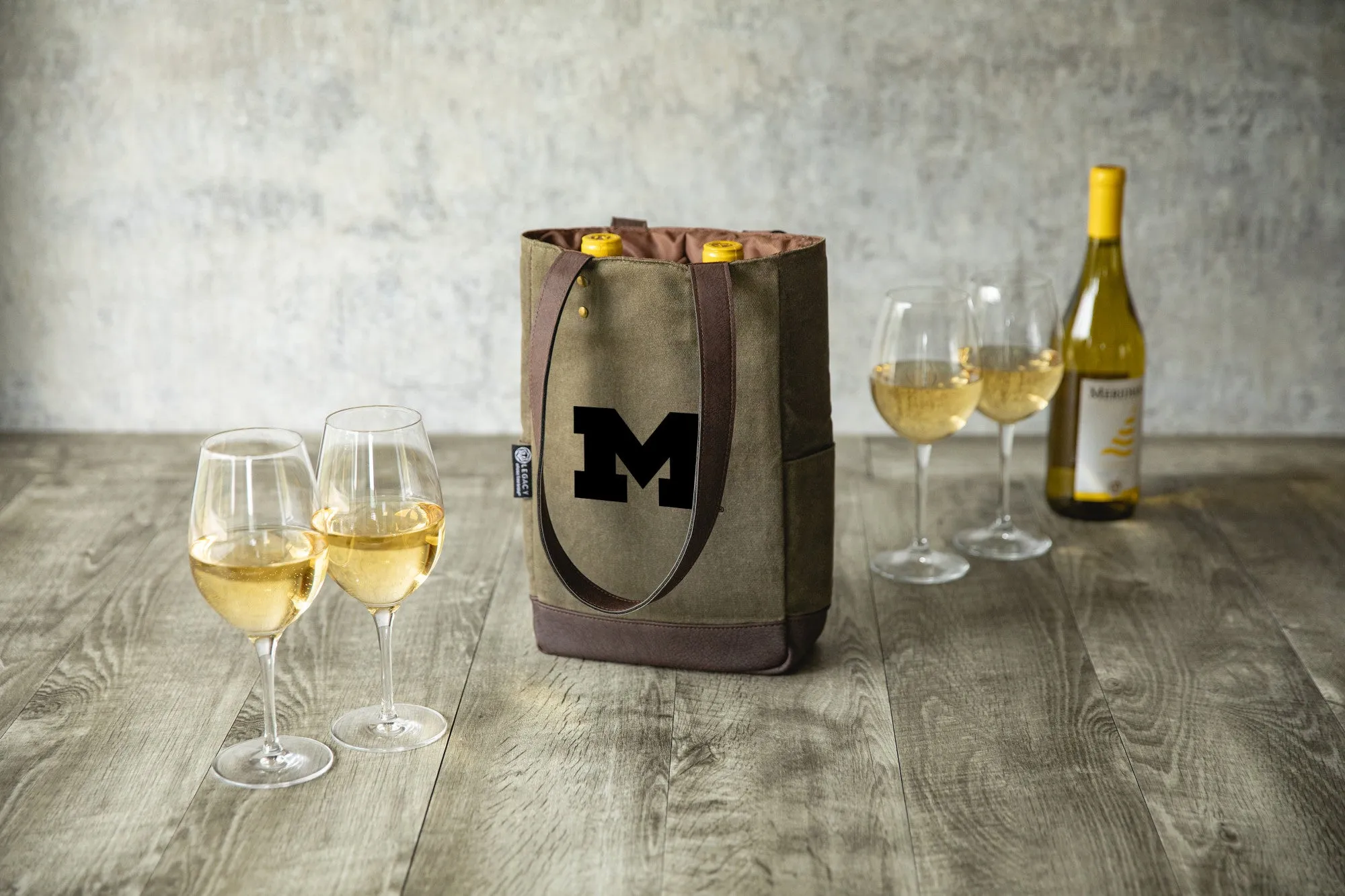 Michigan Wolverines - 2 Bottle Insulated Wine Cooler Bag