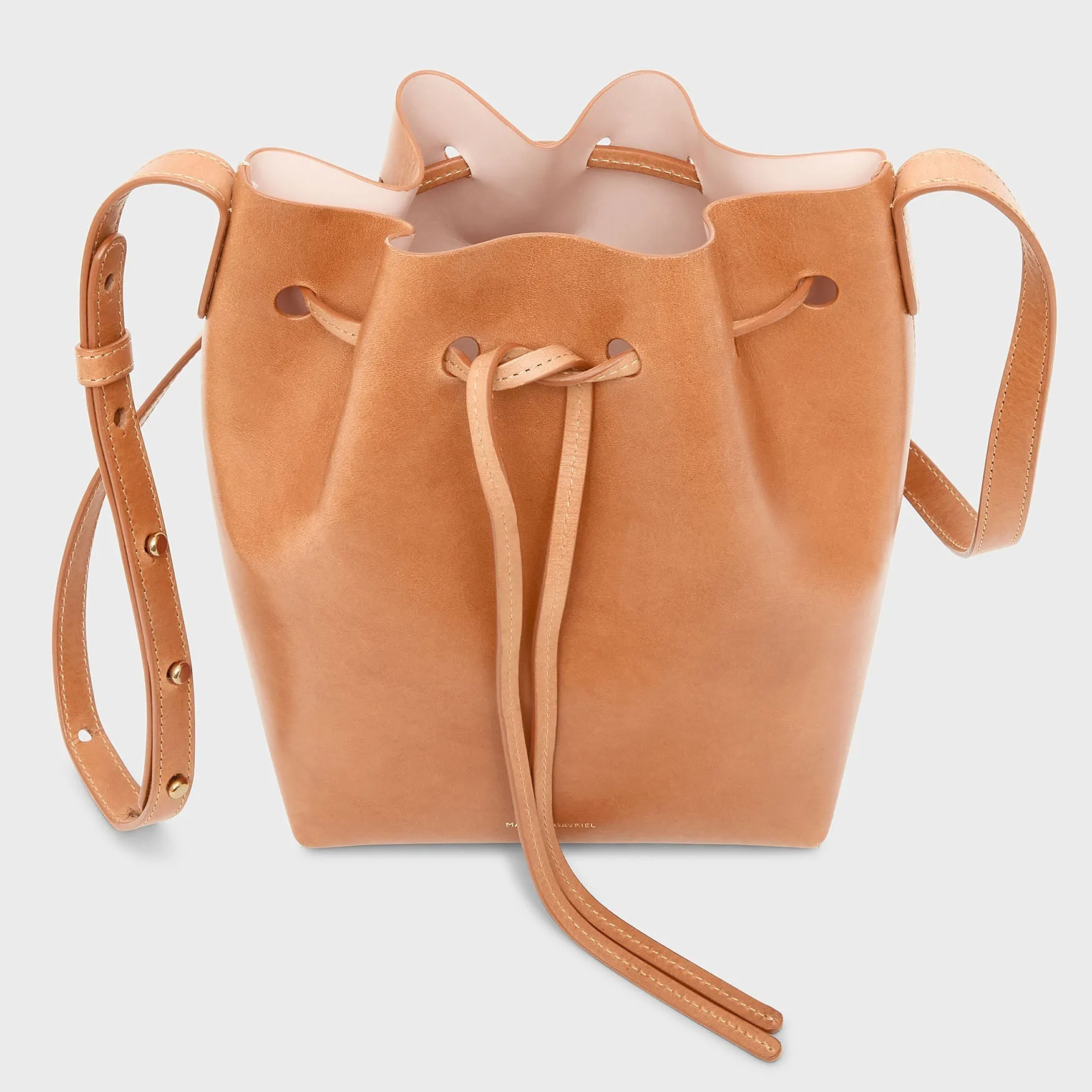 Mini Bucket Bag - Cammello/Rosa