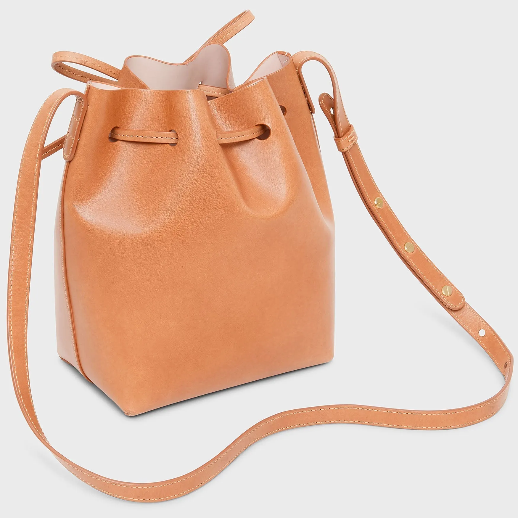 Mini Bucket Bag - Cammello/Rosa