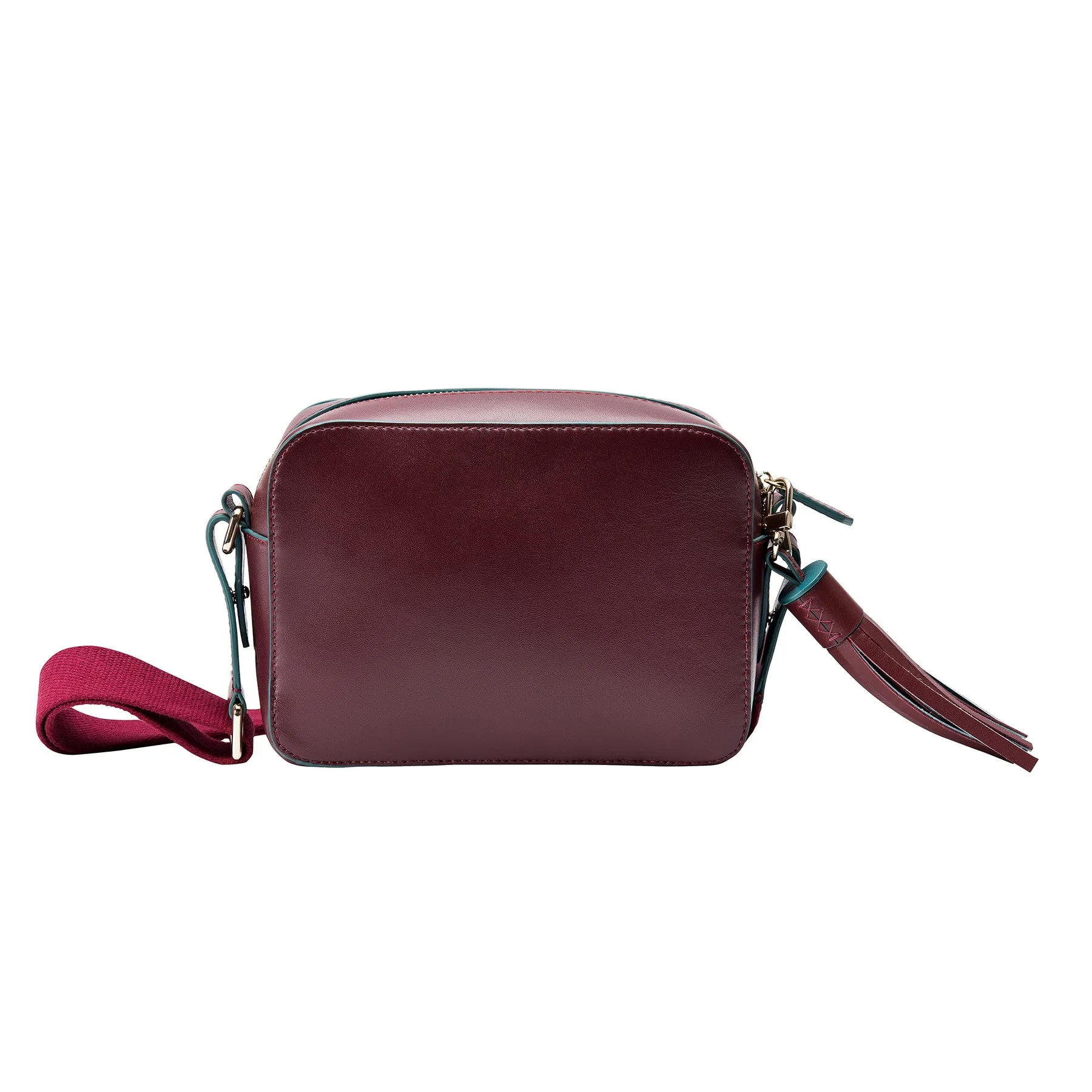 Monogram Crossbody - Burgundy