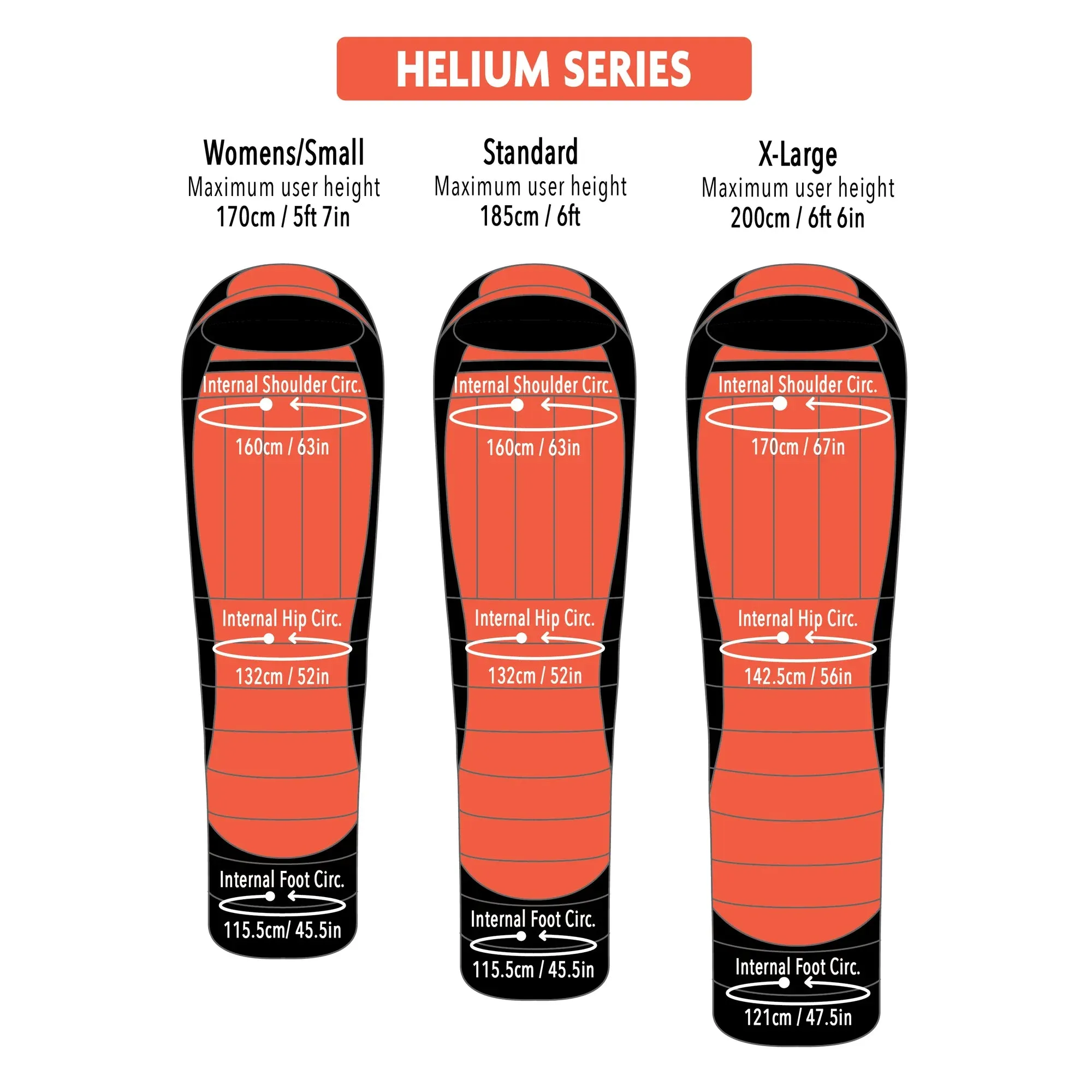 Mont Helium 600 Down Sleeping Bag - Vertical Baffles