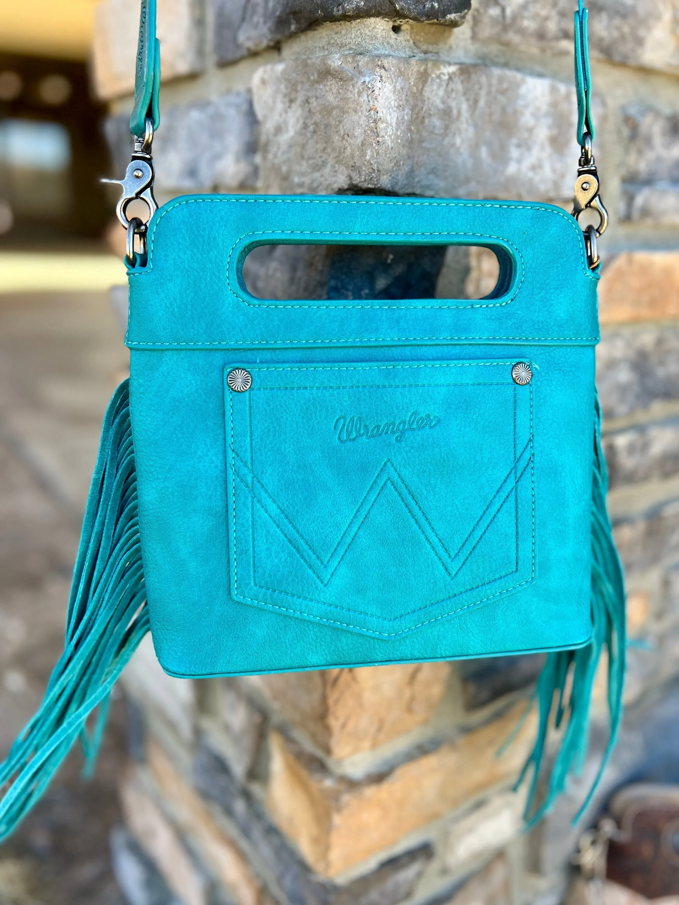 Montana West Embroidered Fringe Boot Bag- 2 Colors