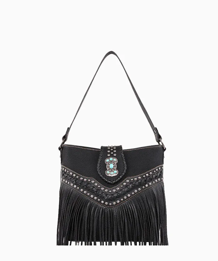 Montana West Fringe Concho Studs Concealed Carry Hobo