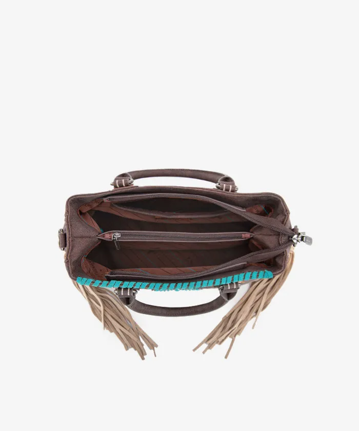 Montana West Fringe Concho Western Purse