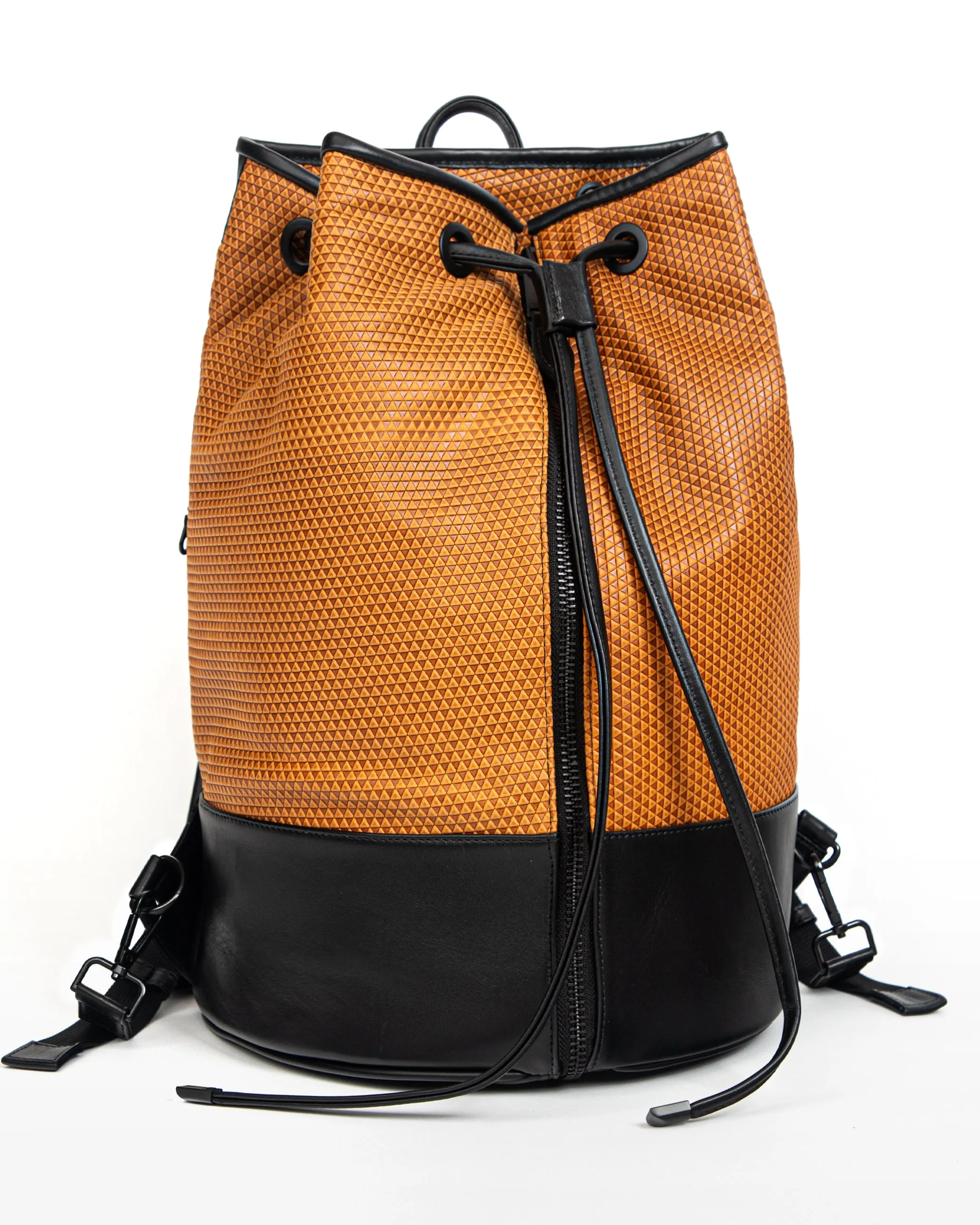 MORPHOSIX LUX UTILITY LEATHER BAG GOLDEN AMBER