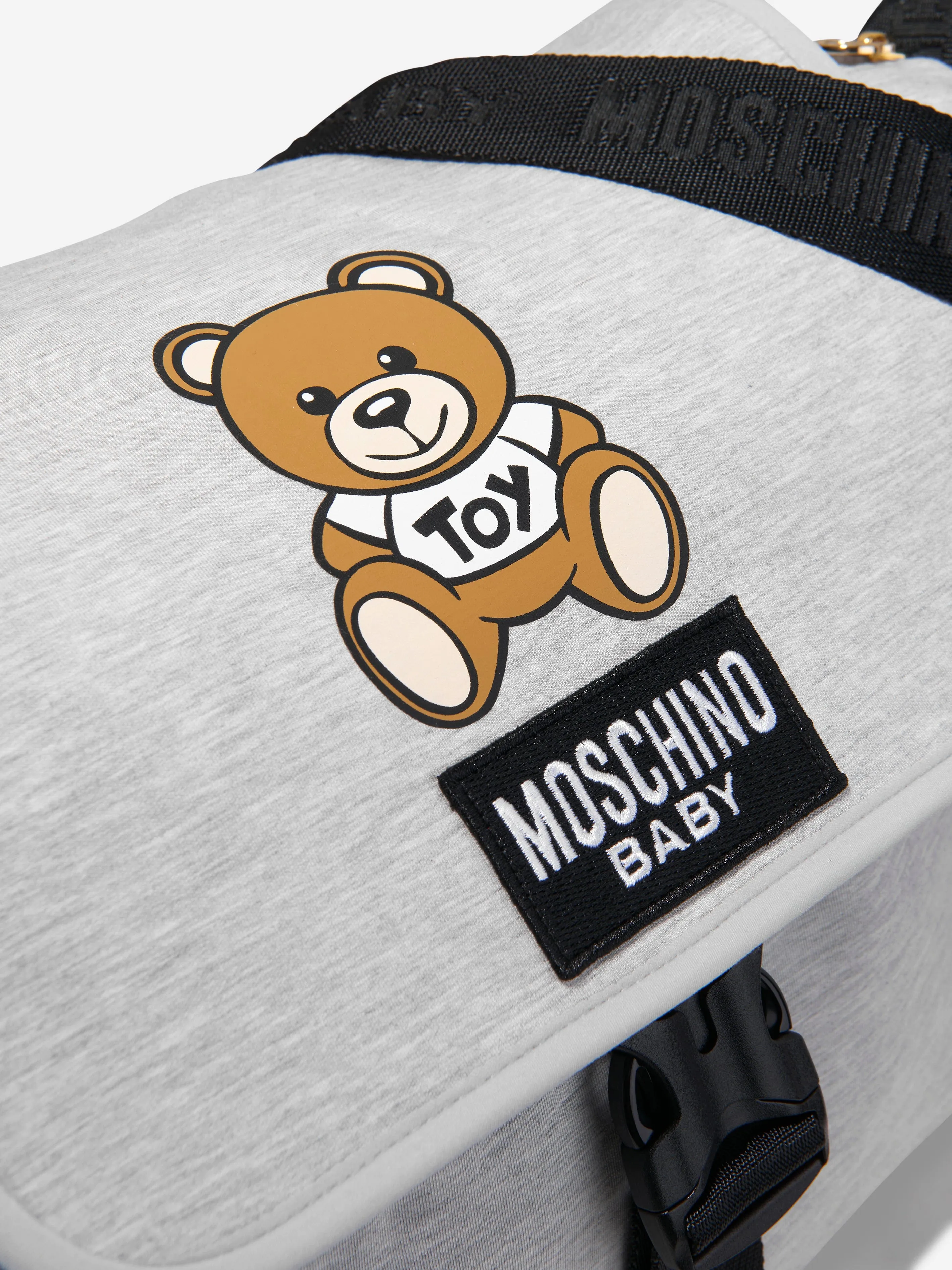 Moschino Baby Teddy Changing Bag in Grey