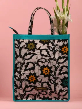 MultiColour Hand Block Printed Tote Bag - B0304