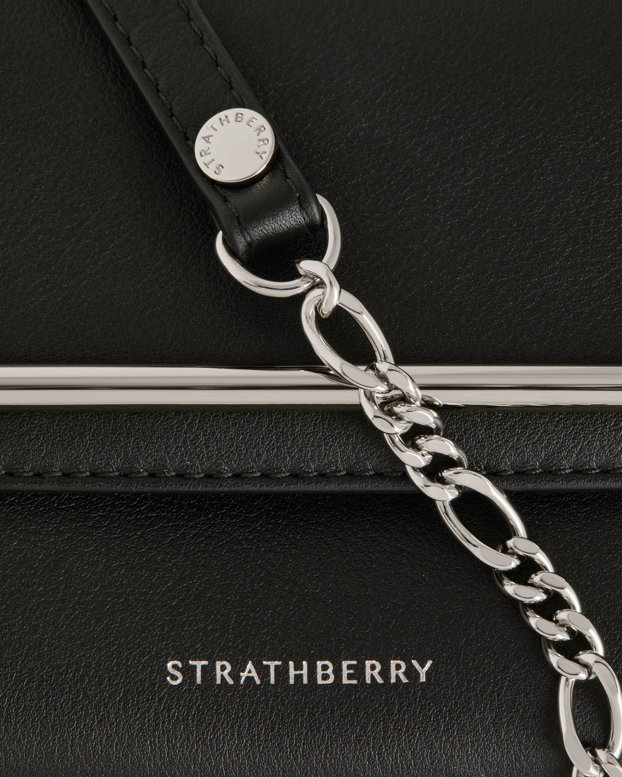 Multrees Chain Wallet - Black with Silver Hardware