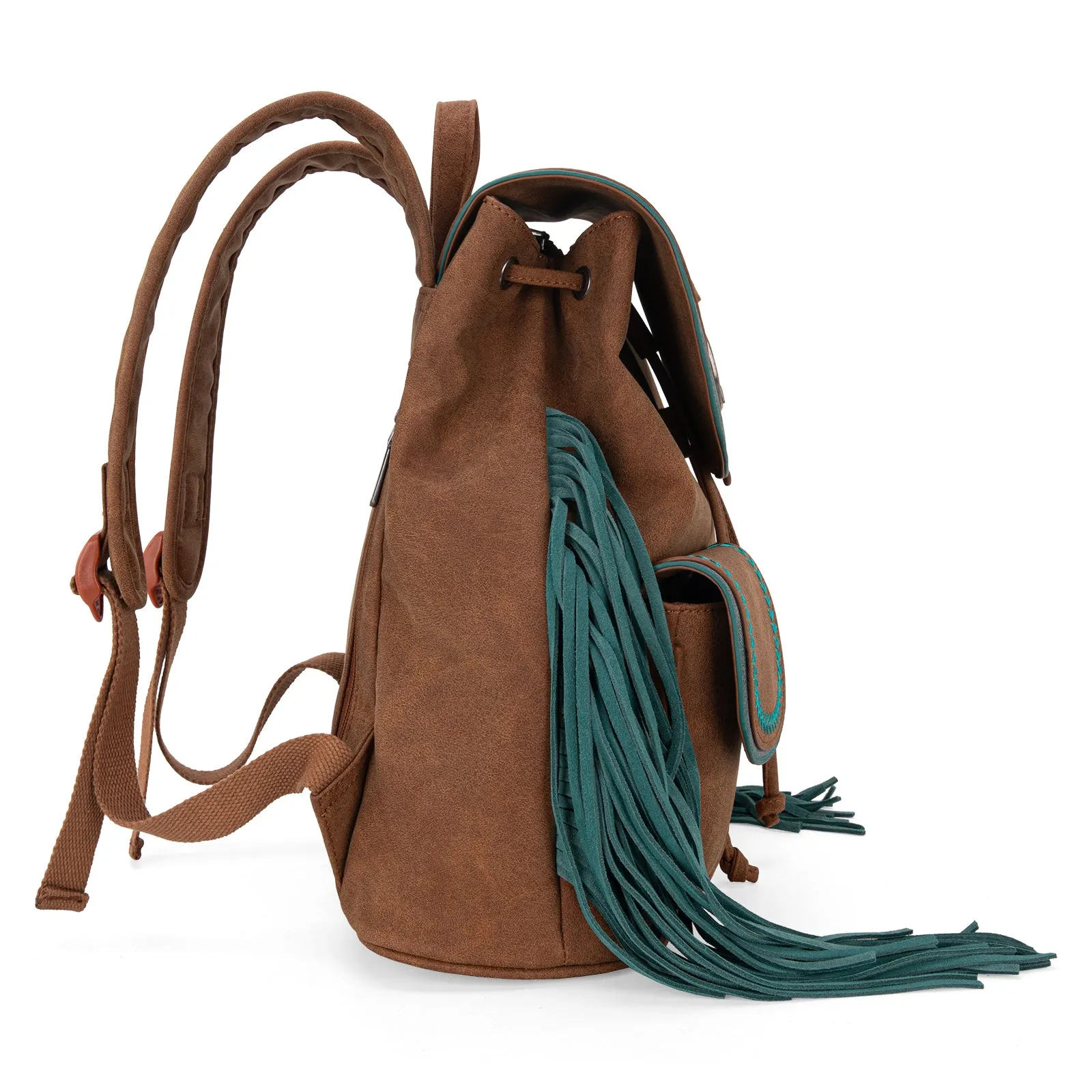 MW1289-9110 Montana West Fringe Buckle Collection Backpack