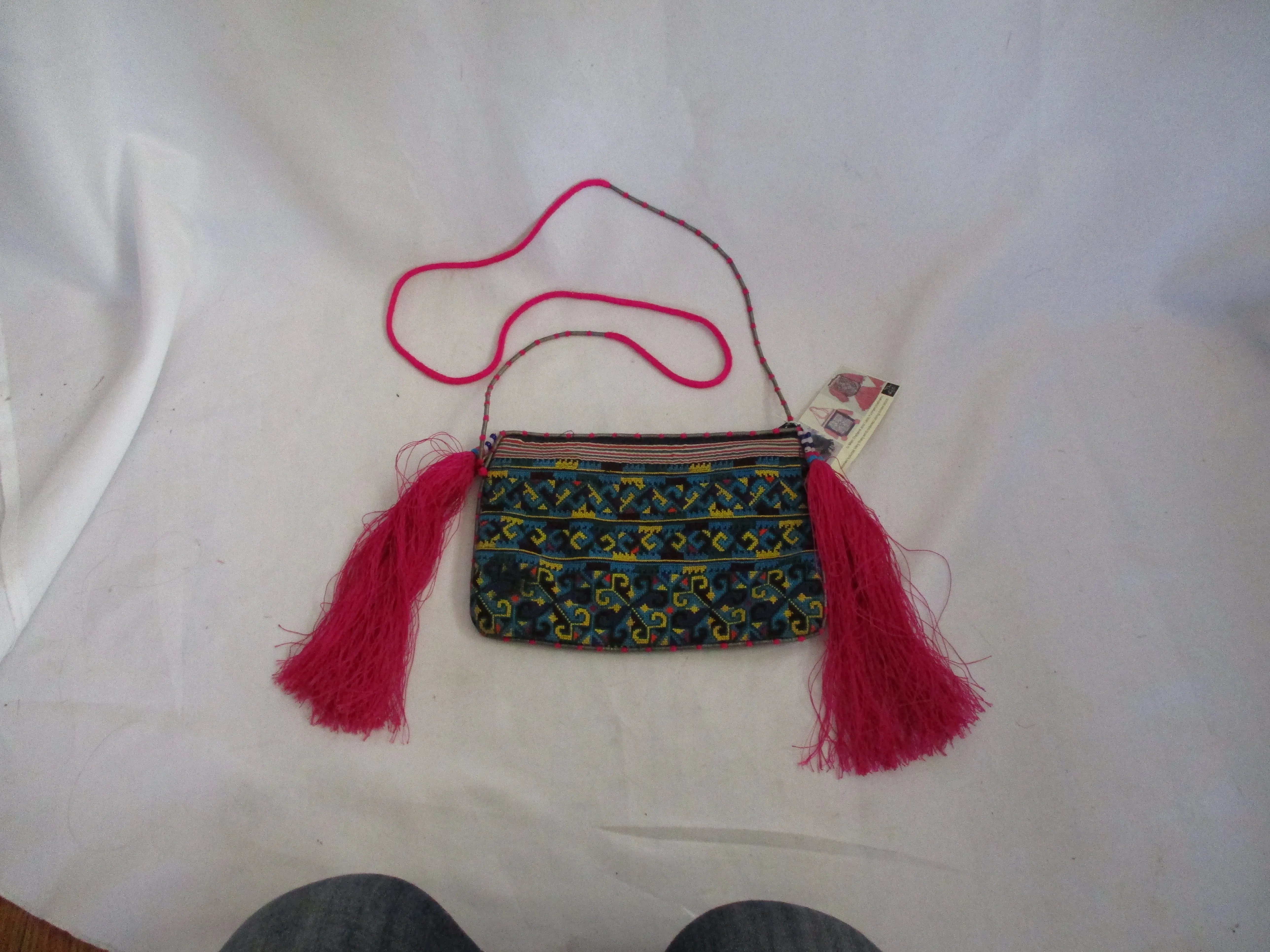 NEW Embroidered Hippy shoulder bag crossbody purse ethnic boho NWT Festival